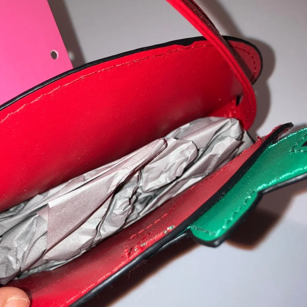 Isaac Mizrahi Red and Green Strawberry Kids Small Bag‎